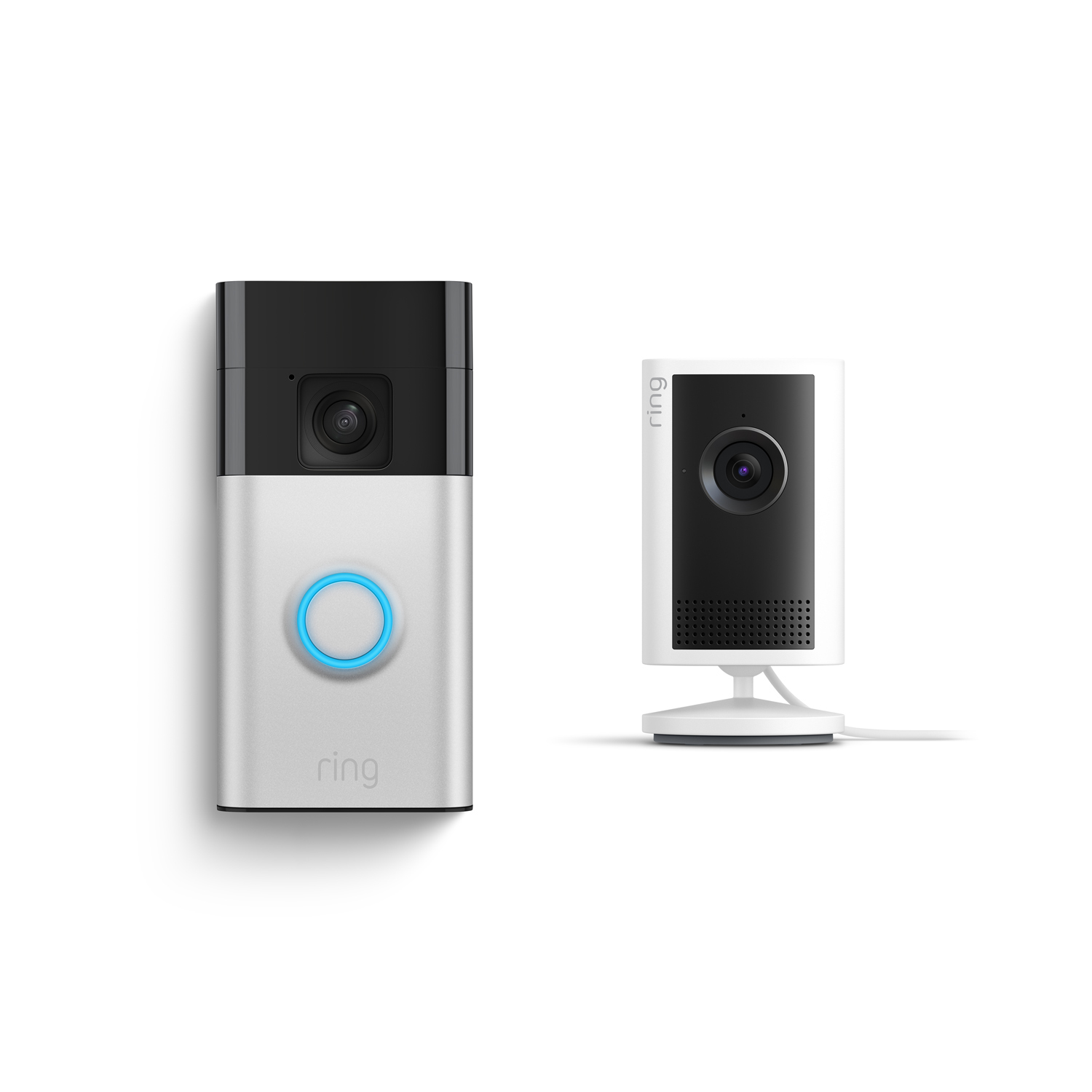 Indoor Cam Plus + Battery Doorbell - Satin Nickel