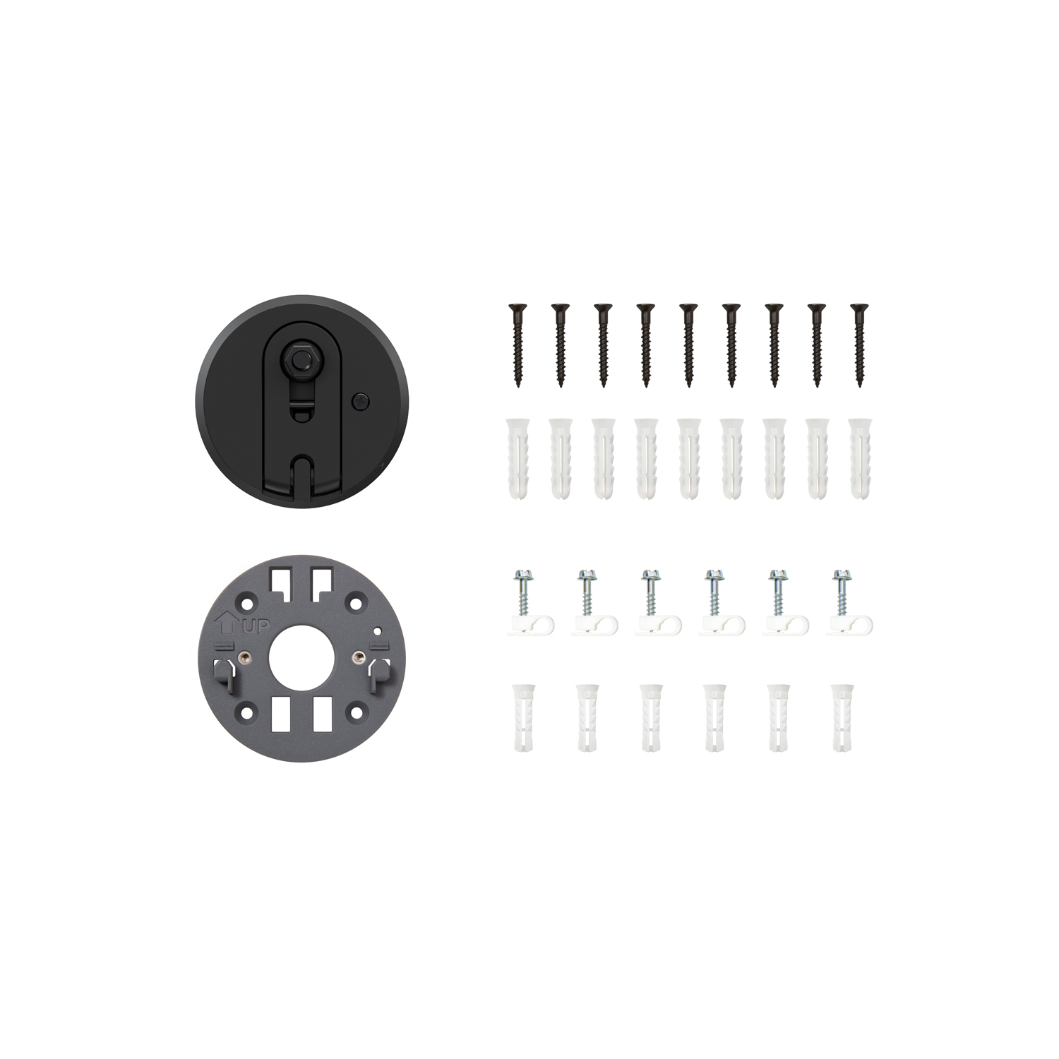 Spare Parts (for Outdoor Cam Plus Plug-In, Outdoor Cam Plus PoE) - Black