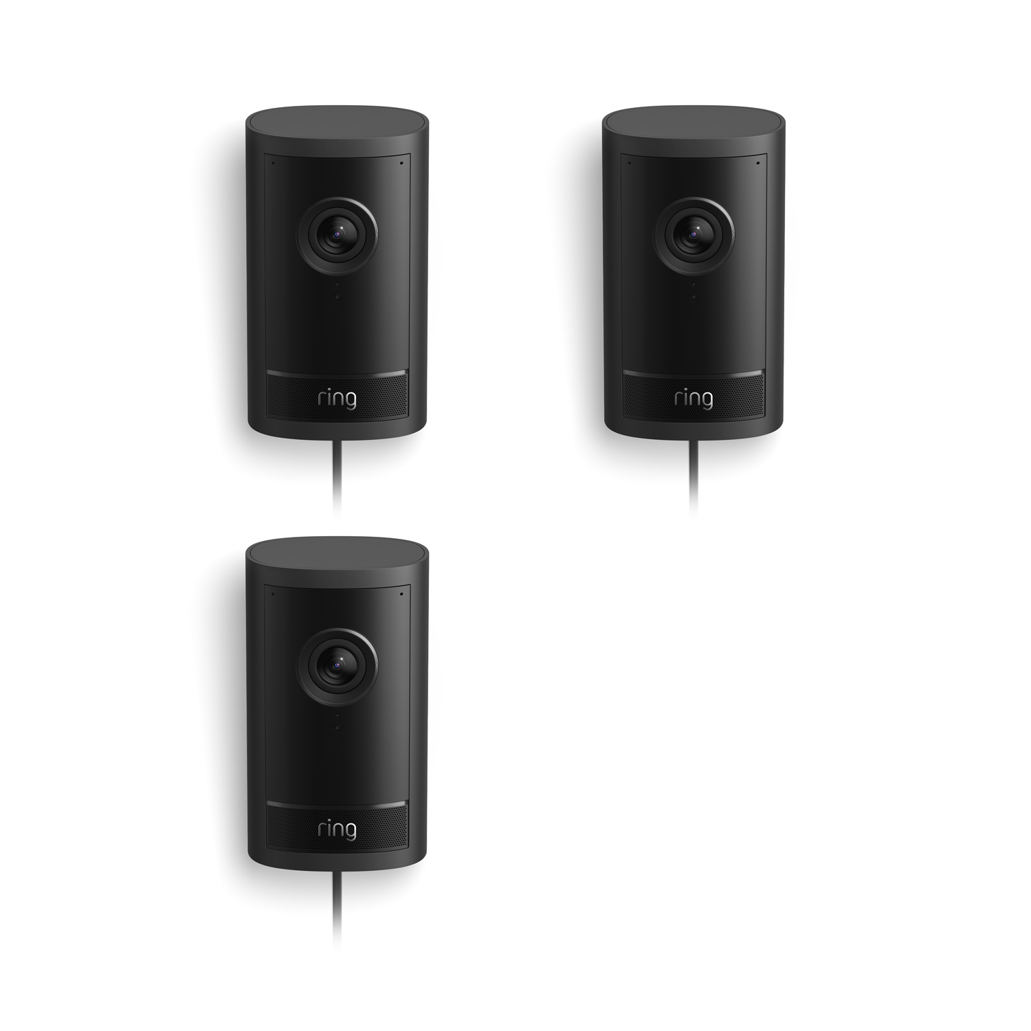 Outdoor Cam Pro (Featuring Retinal 4K) - Plug-In / Black / 3-Pack