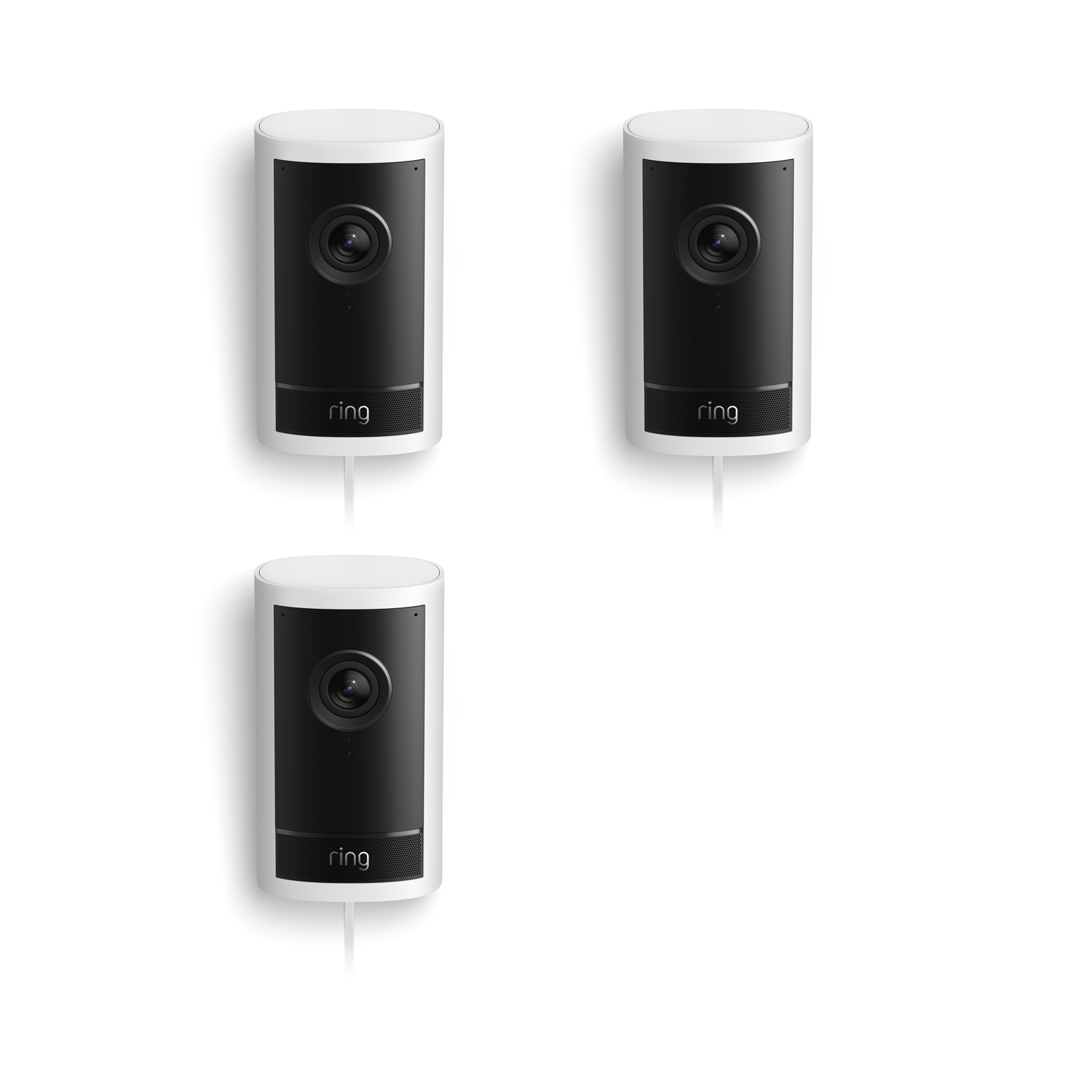Outdoor Cam Pro (Featuring Retinal 4K) - Plug-In / White / 3-Pack