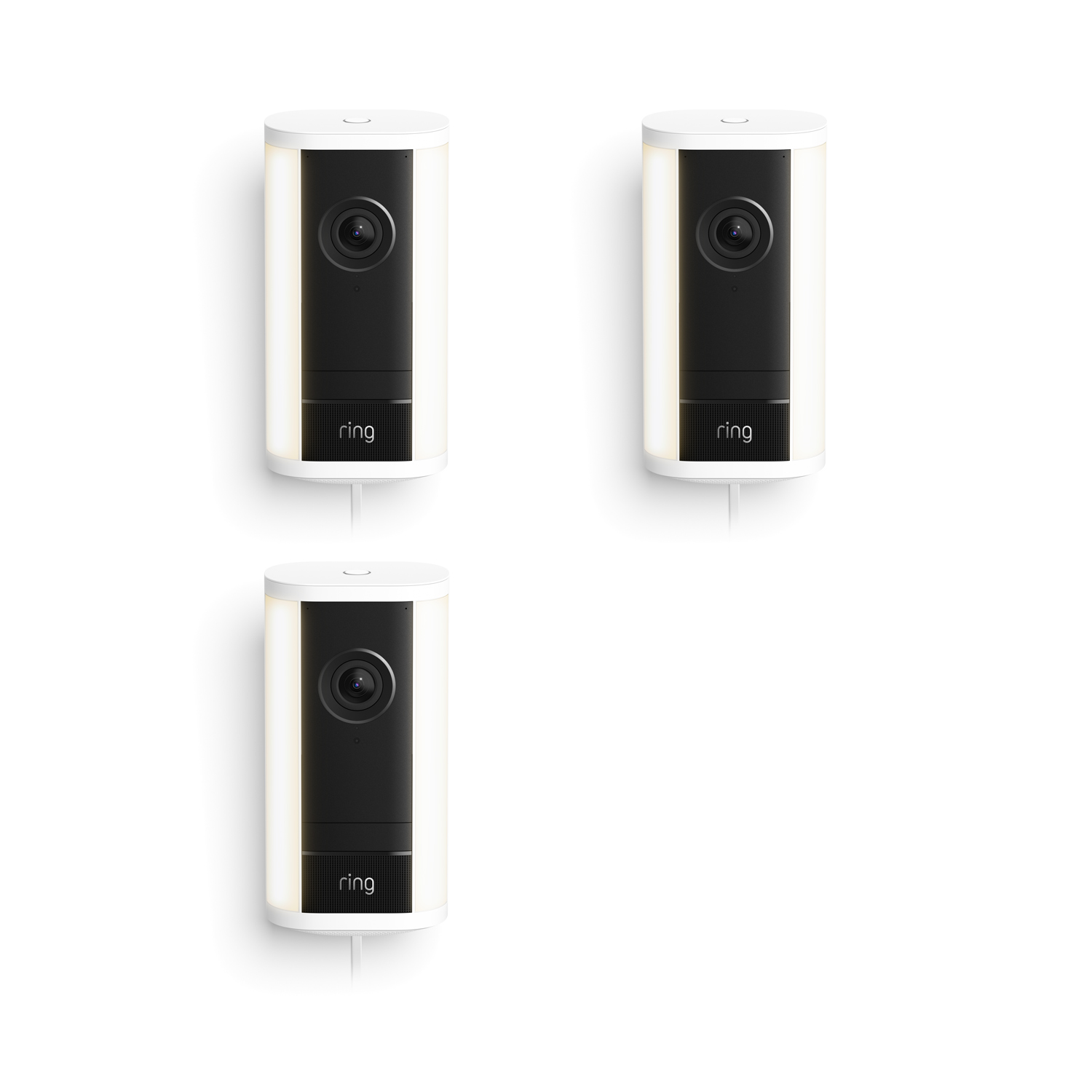Spotlight Cam Pro (Newest Model) (Featuring Retinal 4K) - Plug-In / White / 3-pack