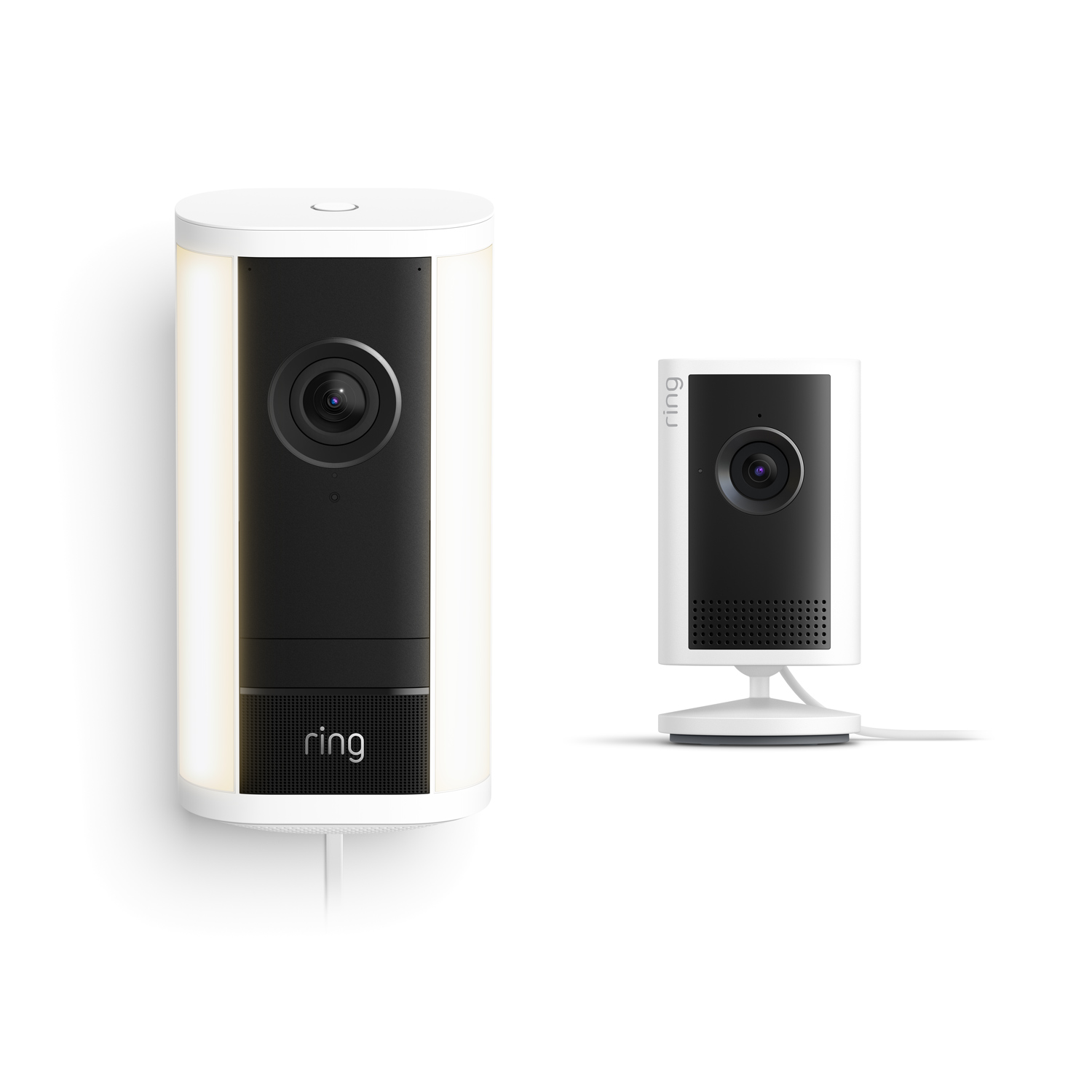 Spotlight Cam Pro, Plug-in (2nd Gen) + Indoor Cam Plus - White