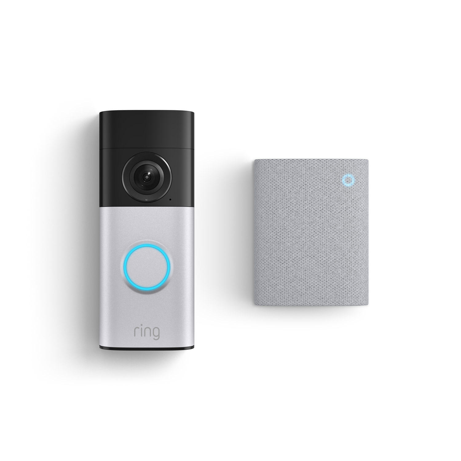 Wired Doorbell Plus (2nd Gen) + Chime (3rd Gen) - Nickel Silver + White