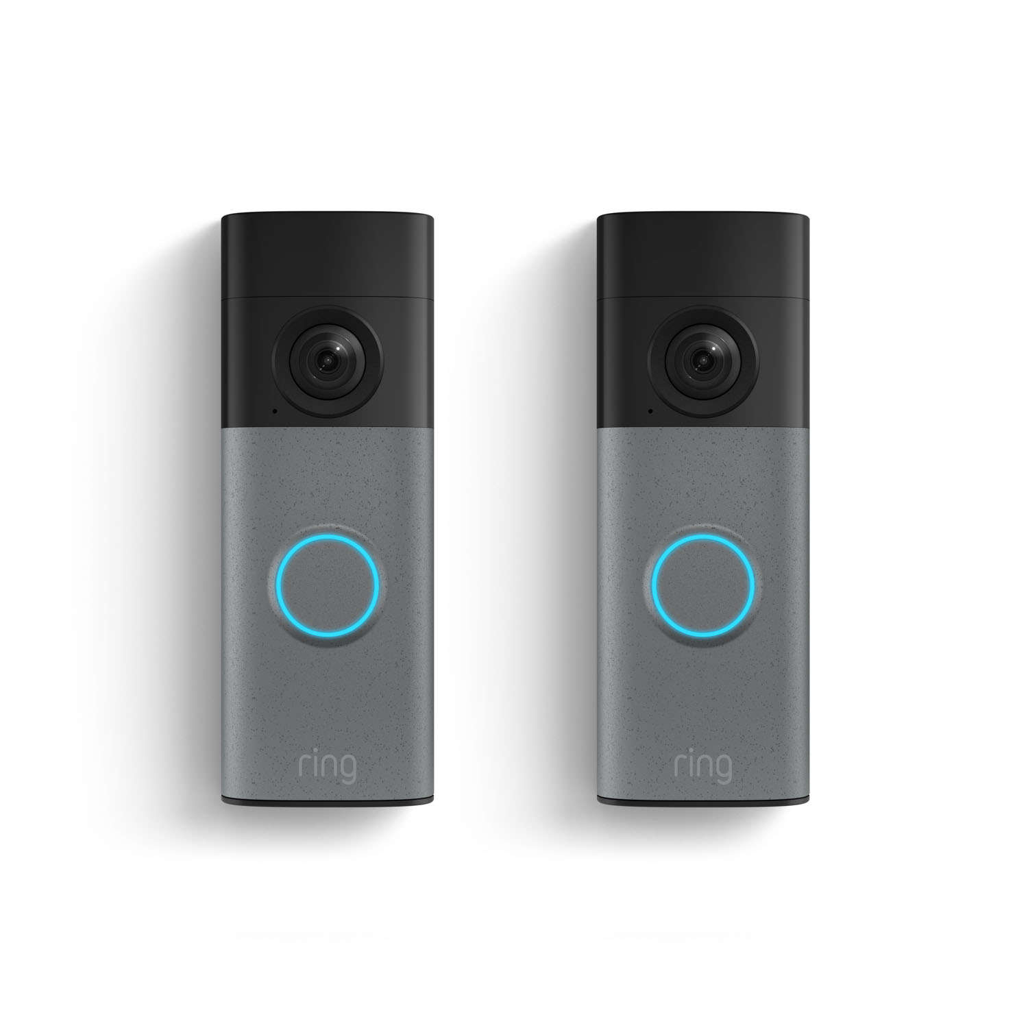2-Pack Battery Doorbell 2K (Newest Model) - 2-Pack Battery Doorbell (2nd Gen) in color Speckled Gray.