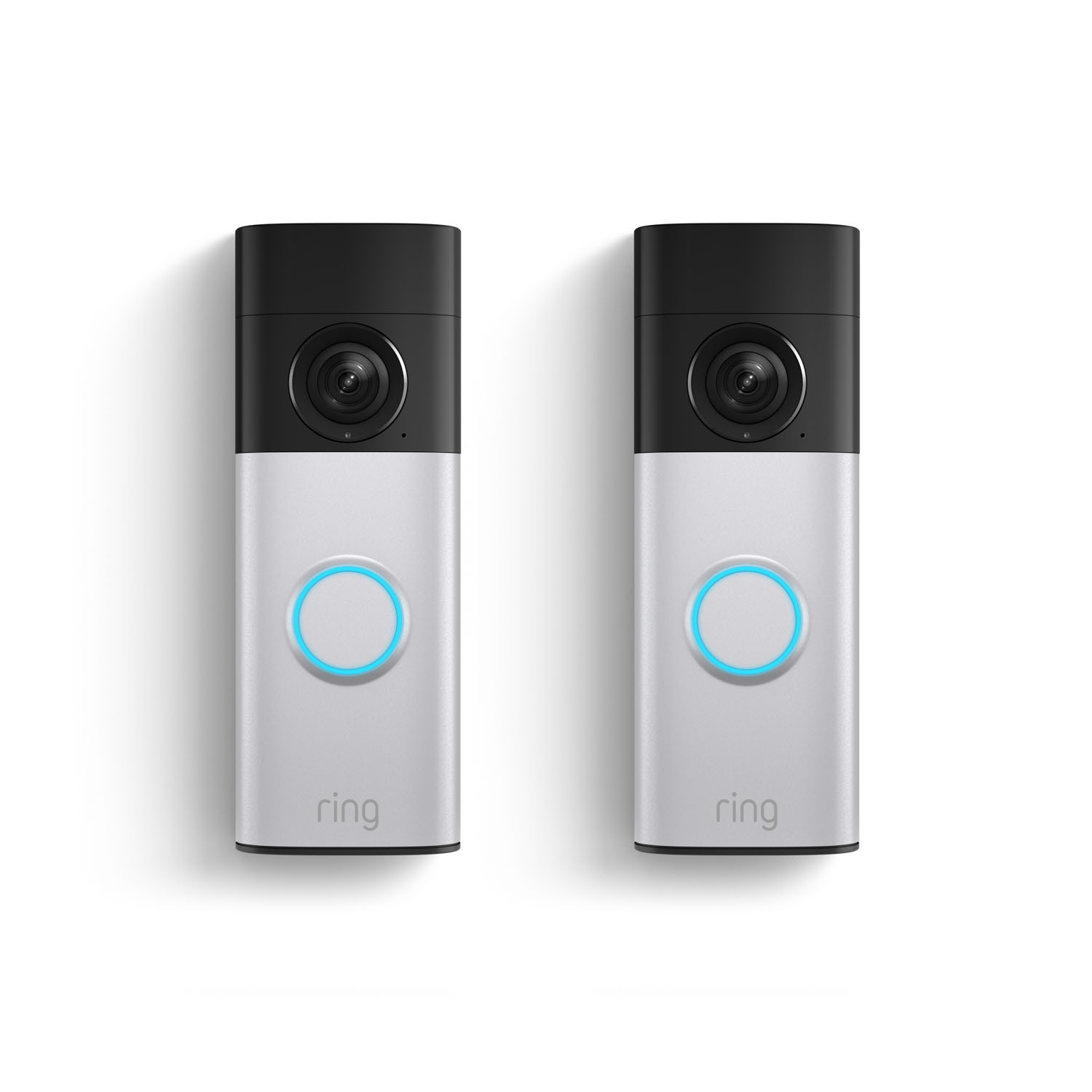 2-Pack Battery Doorbell 2K Plus (Newest Model)  - 2-Pack Battery Doorbell 2K Plus in the color Nickel Silver.