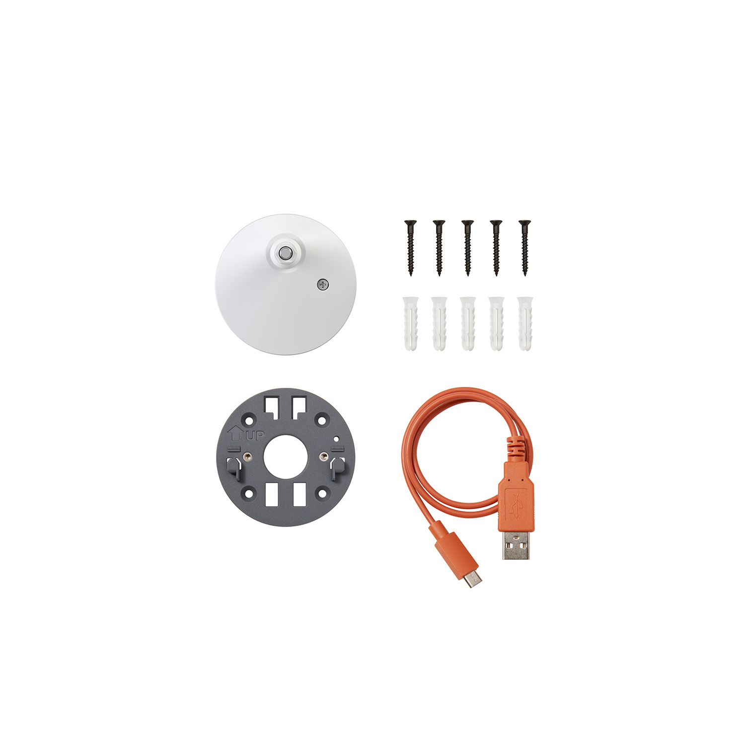 Spare Parts Kit (for (Outdoor Cam (2nd Gen), Battery)) - Spare Parts Kit for Outdoor Cam (2nd Gen) Battery in the color White.