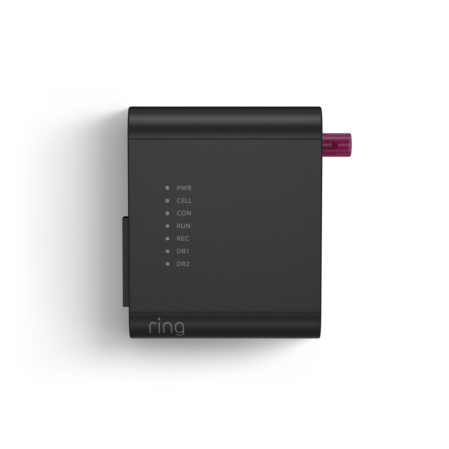 Access Controller Pro 2 - Black Ring Access Controller 2 device with LED indicator lights and a purple antenna