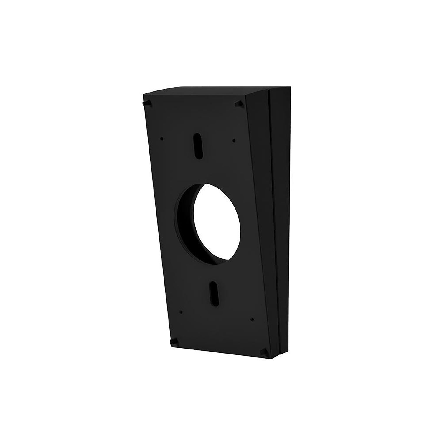 Wedge Kit (Video Doorbell - 2nd Generation & Battery Doorbell) - Black Wedge Kit for Ring Video Doorbell (2nd Gen) with center cutout and stackable mounts for angled installation.