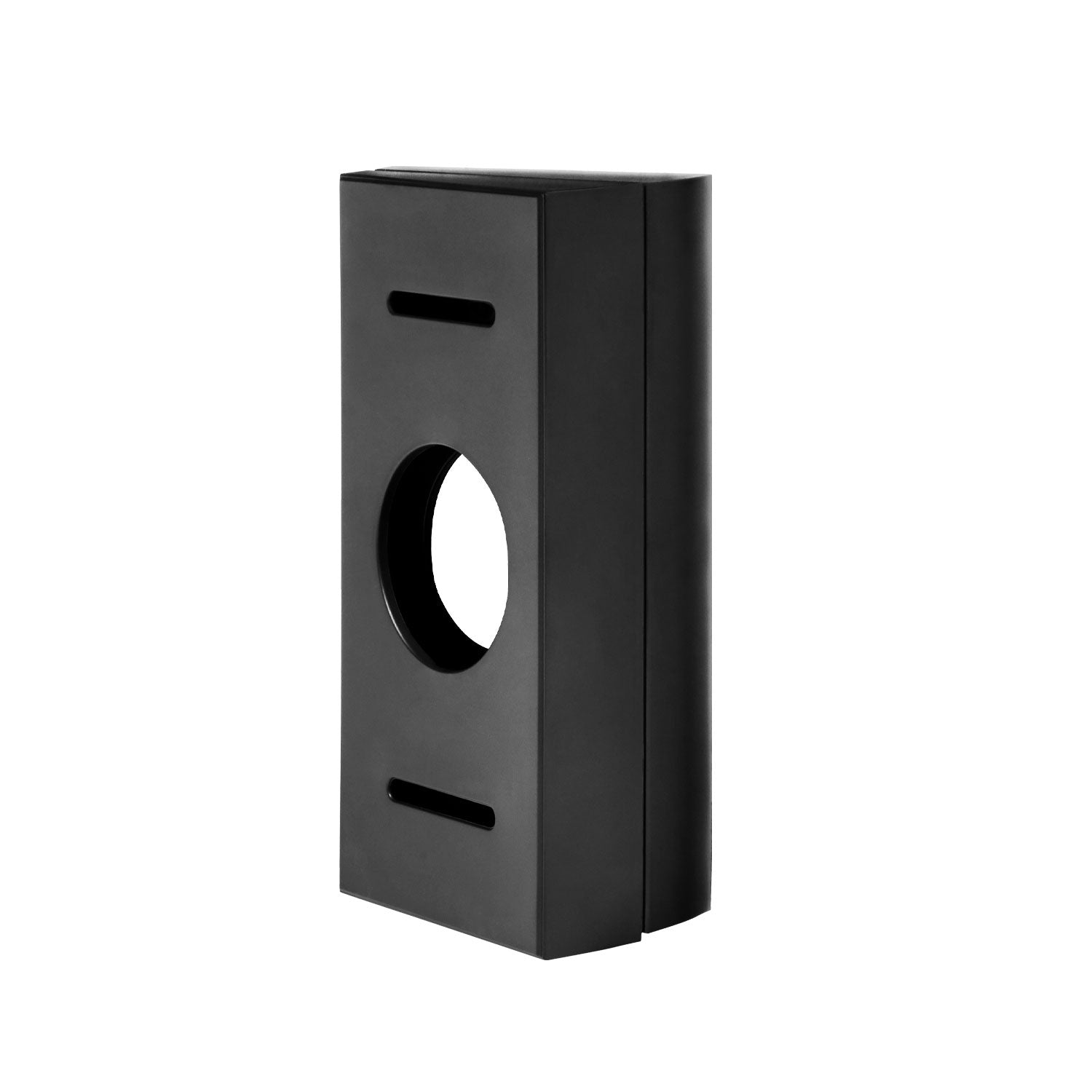 Corner Kit (for Ring Video Doorbell 2) - Black Ring Corner Kit for Ring Video Doorbell 2, angled with cutouts for 15 or 30 degree viewing angle installation.