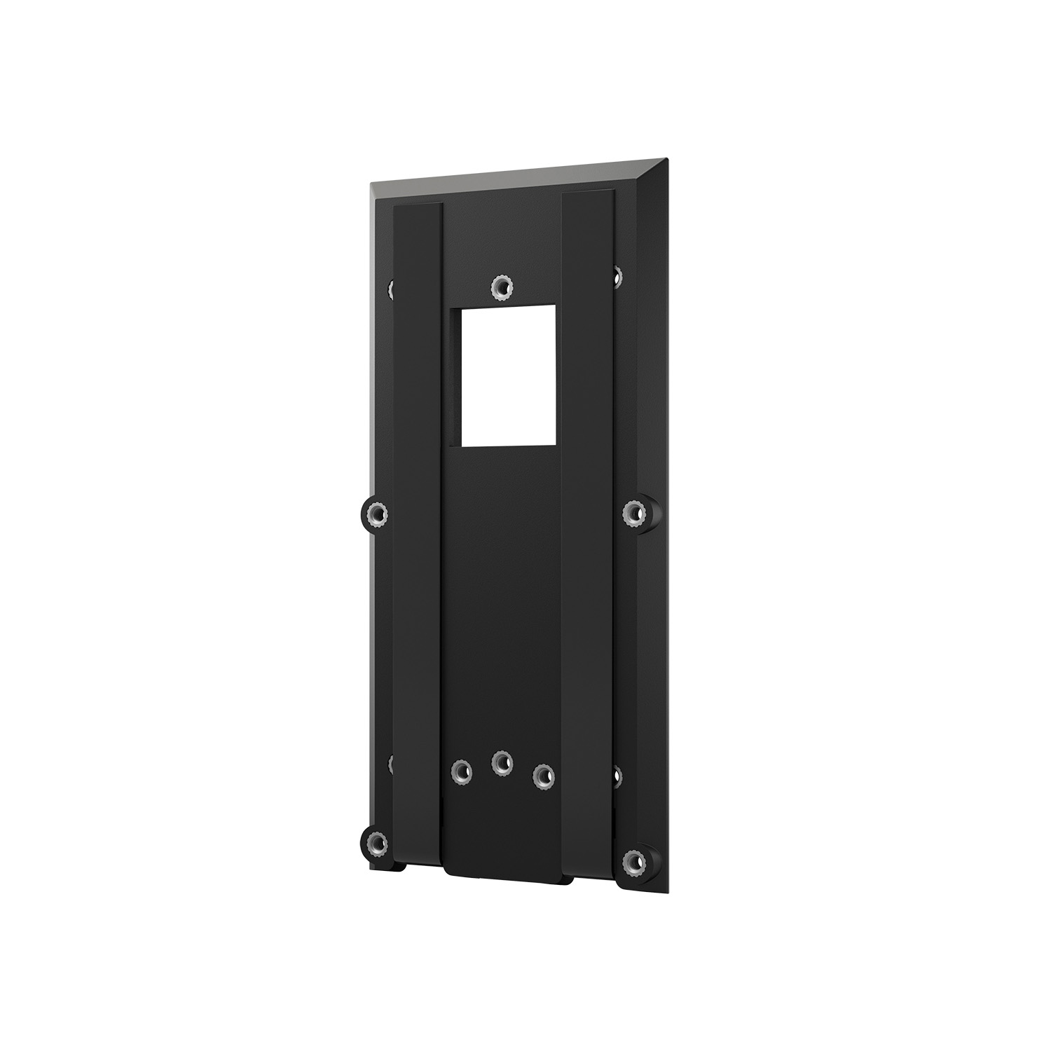 No-Drill Mount for Battery Doorbells (for Video Doorbell 3, Video Doorbell 3 Plus, Video Doorbell 4, Battery Doorbell, Battery Doorbell Plus, Battery Doorbell Pro) - Black Ring No-Drill Mount for Ring battery-powered doorbells, with pre-drilled holes and adhesive backing.