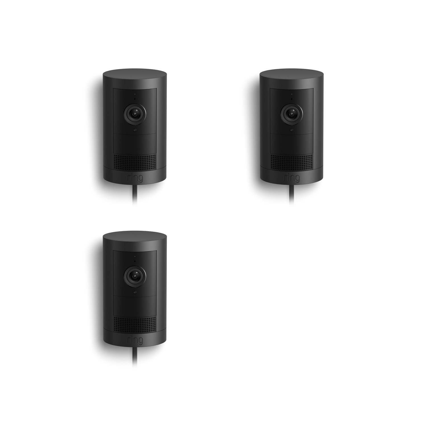 Outdoor Cam Plus (Featuring Retinal 2K)  - Plug-In / Black / 3-Pack