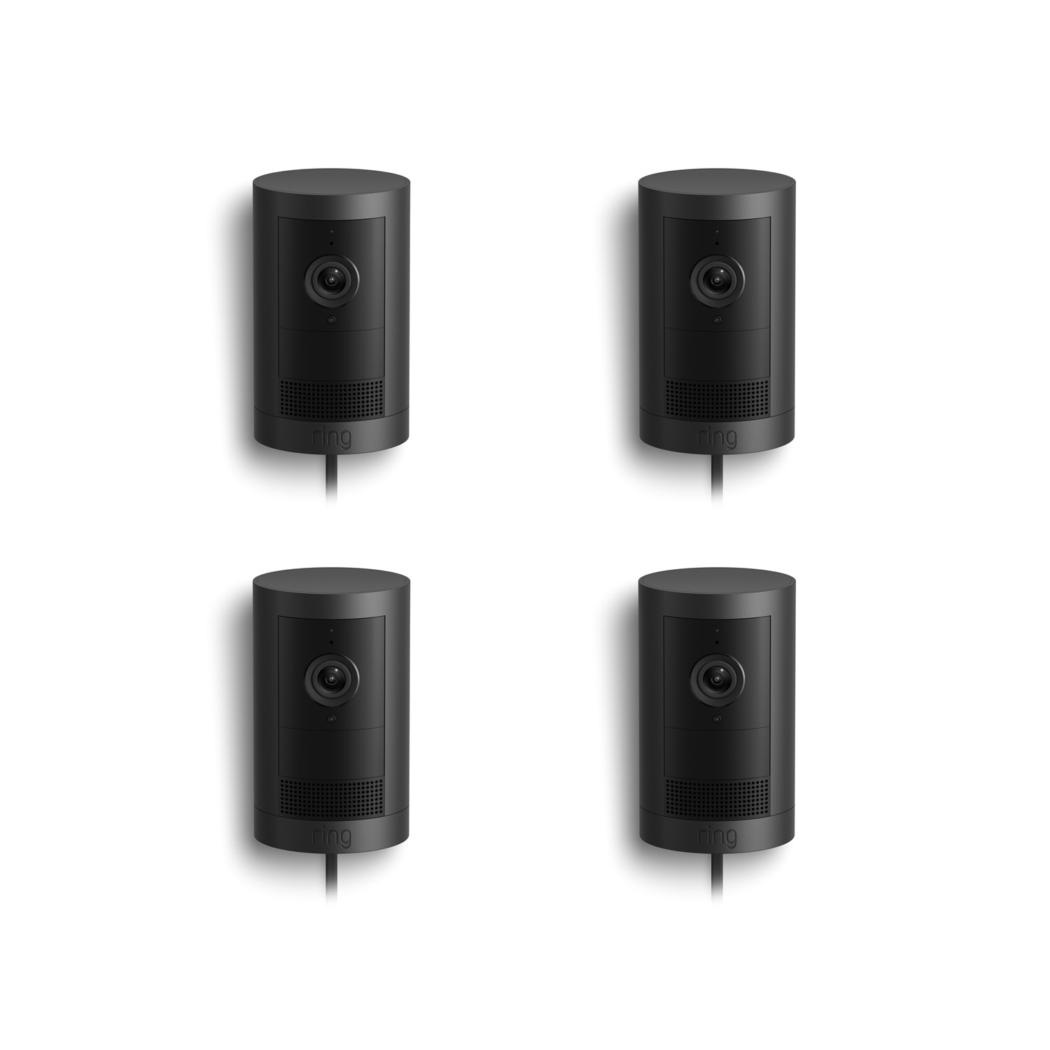 Outdoor Cam Plus (Featuring Retinal 2K)  - Plug-In / Black / 4-Pack