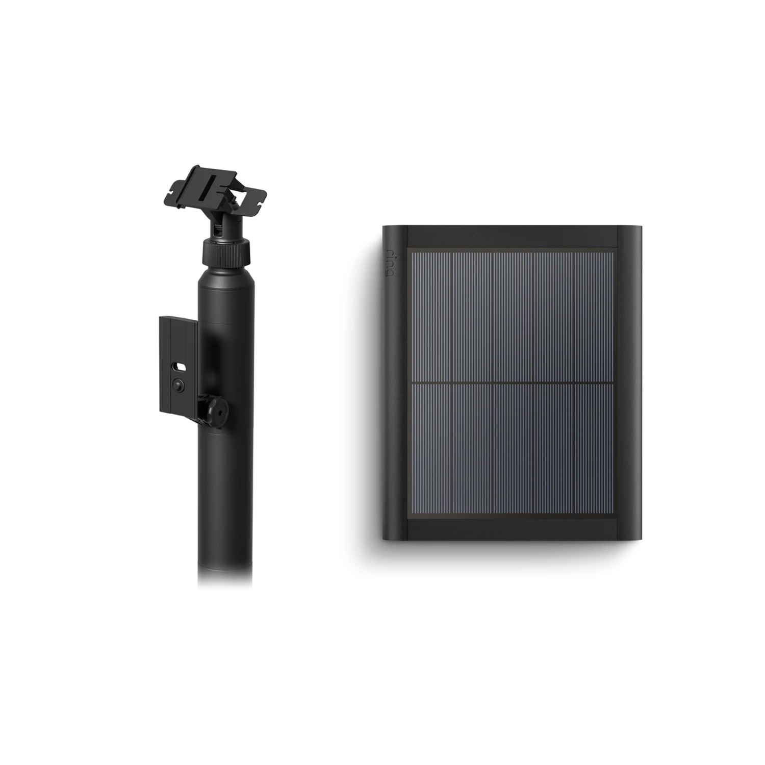 Stake Mount + Solar Panel (USB-C) - Black