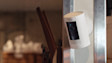 White Ring security camera mounted on wall