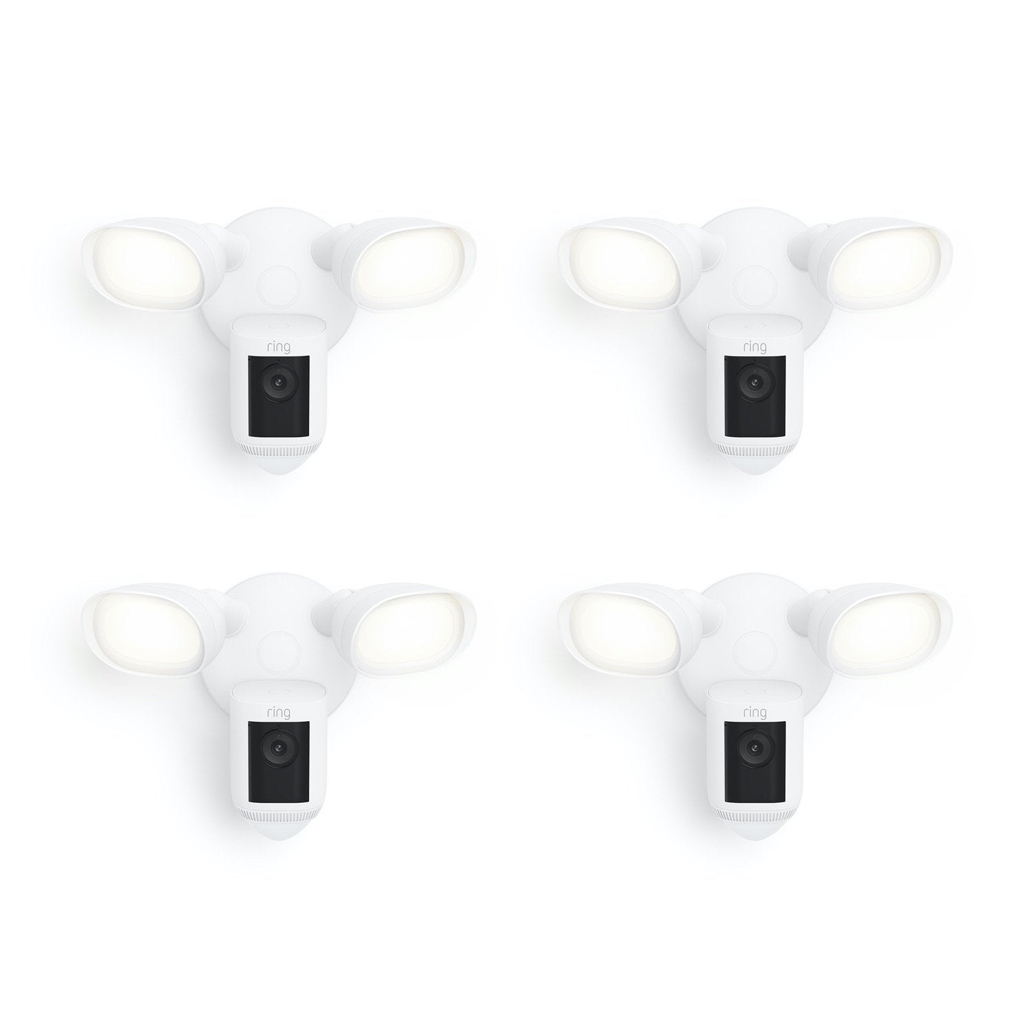 Floodlight Cam Pro (Featuring Retinal 2K) - Wired / White / 4-Pack